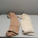 Yoofoss Hooded Baby Towels for Newborn 2 Pack 100% Muslin Organic Cotton Baby Bath Towel with Hood for Babies, Infant, Toddler and Kids, Large 32x32Inch, Soft and Absorbent Newborn Essential (Beige & Coffee)
