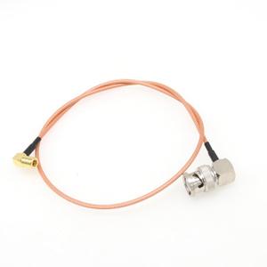 Low VSWR Right-Angle SMB Female to Right Angle BNC Male 50ohm RF Coaxial RG322 Cable for Laser Systems