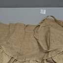 Mini Burlap Tree Skirt 24 Inch, Small Burlap Tree Skirt with Ruffle, Boho Christmas Tree Skirt for Pencil Tree Western Christmas Farmhouse Decorations