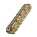 EDC Fidget Slider Metal Fidget Toys Adults for Anxiety and Stress Relief ADHD and Autism Magnetic Cool Office Gadgets Clicker Toys (Golden)