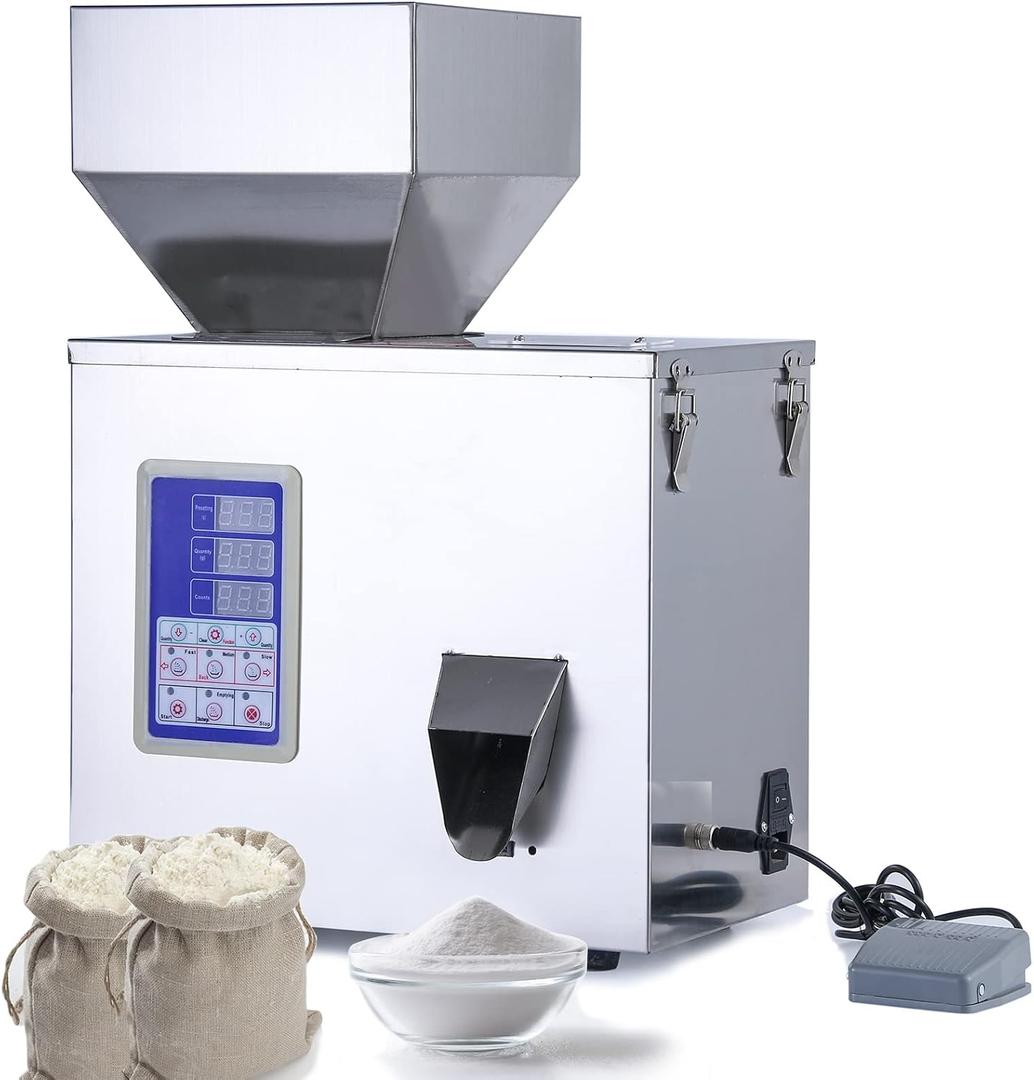 Powder Filling Machine, Particle Filling Machine, Automatic Powder Particle Dispenser For Flour Glitter (Powder Filler 1-100G)