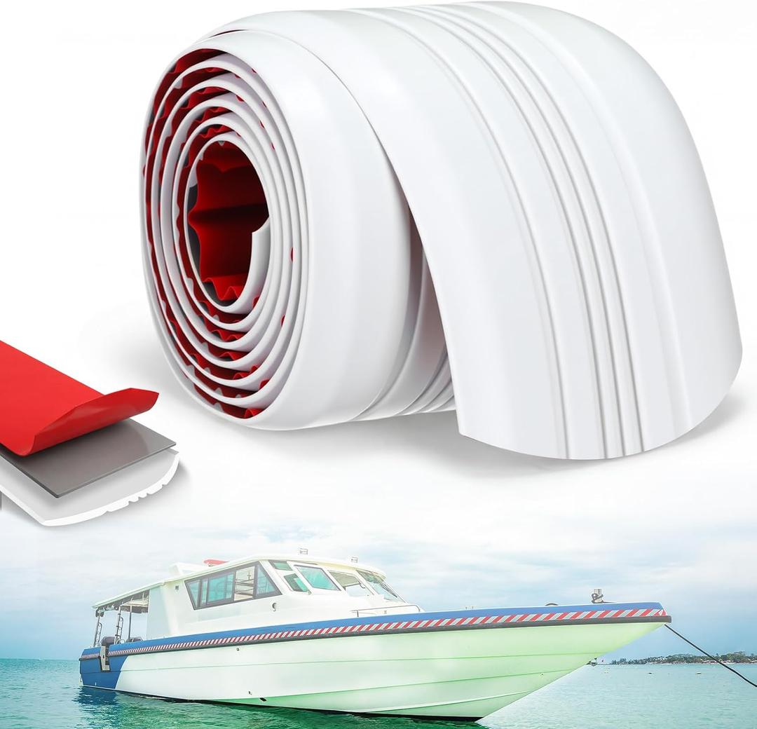 Keel Guard for Fiberglass Boats, Self Adhesive Keel Protector for Fiberglass and Aluminum Boats, Easy to Install, Protects Against Rocks and Ramps 5 Inch Width