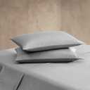 Calvin Klein - Full Sheet Set, Cotton Blend Bed Sheets with Pillowcases, Cooling and Breathable, Wrinkle-Resistant Fabric, Deep Pocket Fitted Sheet, Grey