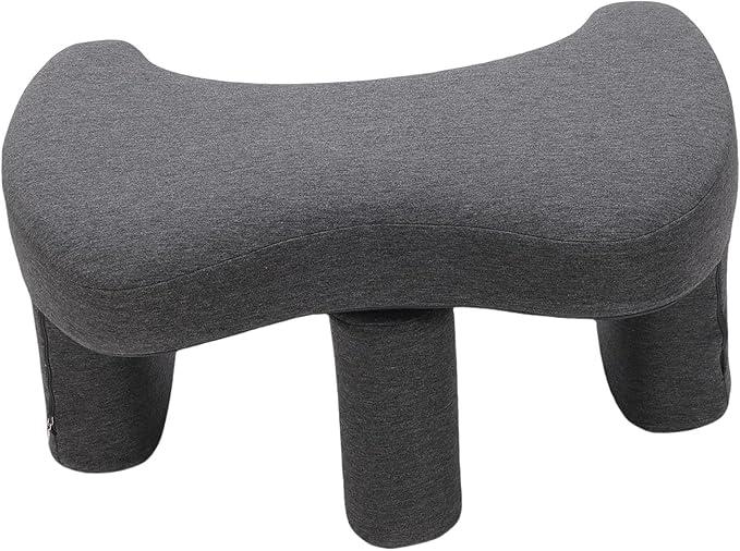 TARSHYRY Lap Desk Pillow, Memory Foam Support for Gaming Reading Watching TV, with Removable Washable Cover, Ergonomic Design for Living Room Bedroom (Dark Gray)