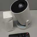 [Electric Focus]Mini Portable Projector with 4K Support, Bluetooth 5.4 WIFI6, 5watt Sound Base Speaker, 260 ANSI, Android 11, 210 Rotation , Auto Keystone Correction Video Projector HY300 PLUS