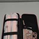 Go Brush, 2026 New Multifunctional Hair Straightener Brush with LCD Display 3 Temperature Settings, Portable Cordless Design for Travel and Daily Use, Fast Heating Styling Tool for Women (Pink)