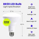 Feit Electric BR30 LED Light Bulb, 65W Equivalent, Dimmable, 650 Lumens, E26 Standard Base, 2700K Soft White, 90 CRI, Recessed Can Light Bulbs, 12-Year Lifetime, BR30DM927CA10K/MP/12, 12 Pack