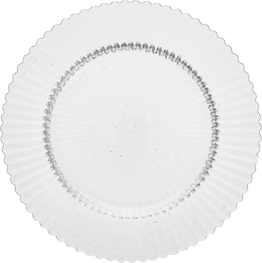 Fortessa Archie Glass Dinner Plate, 10.6 Inch, Clear