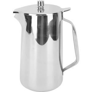 2L Stainless Steel Cold Water Pitcher, Tea Pot with Ergonomic Handle, Beverage Jug for Home and Parties