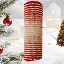 BSICPRO Christmats Bathroom Rug, Bath Mat Rug for Christmats Decorations Non Slip 20 x 32 Inches Water Absorbent Chenille Bathroom Floor Mats Machine Washable (Christmas Red)