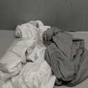 Pack and Play Sheets and Waterproof Pack n Play Mattress Protector Pad Cover 4 Pack Set, Ultra Soft Pack n Play Mattresses Sheets Compatible with Graco Pack n Play, Grey&Navy