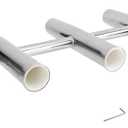 YaeMarine 5 Tube Stainless Rocket Launcher Rod Holders Adjustable Can Be Rotated 360 Deg