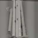 ALLZONE Adjustable Tension Curtain Rod, 42 to 78 Inches, Spring Loaded Curtain Rods No Drilling, Renter Friendly Tension Rod for Windows, Shower, Closet, No Drill, Non-Slip, White