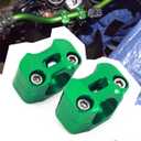 1 1/8" 28MM CNC Motorcycle Handlebar Riser Clamp Universal Bar Mount for Most Dirt Bike, Motorcycle, Green