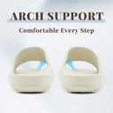 rosyclo Orthopedic Sandals for Women and Men, Arch Support Cloud Recovery Slides Orthotic Pain Relief Pillow Soft Lightweight Cozy Thick Sole Slip On Plantar Fasciitis Slippers (Beige)