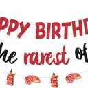Cheereveal Red Beefsteak Birthday Party Decorations, Meat Barbecue Birthday Banner and Garlands, BBQ Picnic Camping Theme Bday Baby Shower Party Supplies Favors