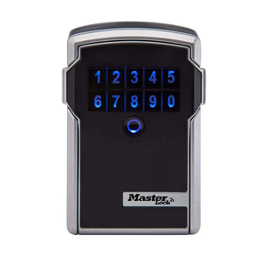 Master Lock Digital Lock Box for Keys with Code, Electronic Wall Mount Key Safe with Bluetooth Connection to iOS/Android App and Sharable Keypad Codes, 3-1/4 Inches Wide