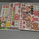 Libima 18 Set Christmas Gingerbread House Crafts Kit Bulk DIY Make Your Own Gingerbread Cardboard House with Stickers Craft for Kids Gift Christmas Holiday Activities Classroom Party Decoration