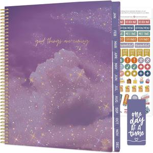 bloom daily planners 2026 Planner (January to December) - 8.5 x 11 Weekly & Monthly Dated Agenda Organizer Book with Stickers & Tabs - Flexible Soft Cover - Good Things Are Coming