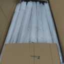 Reginary 30 Pieces Wedding Umbrellas Bulk Auto Open Stick Umbrellas with White European J Hook Handle Windproof Large Canopy Umbrella for Outdoor Wedding Bride Groom Photography Golf