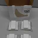 8 Pcs Large Self Adhesive Clips Wall Tapestry Clips No Drilling Towel Holder Adjustable Spring 15 mm Flag Hanger for Bathroom Kitchen Home Office Hotel(White,Rectangle Style)