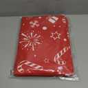 Smiry 2 Pack Rectangle Christmas Table Cloth, Waterproof Elastic Fitted Tablecloths, Washable Polyester Rectangular Patio Table Cover for Christmas Dinner (Snowflower, 30"x96")