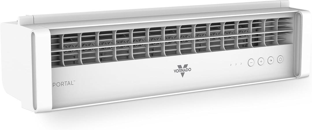Vornado PORTAL Window Fan with 3 Speeds, Reversible Exhaust Mode, Weather Resistant, Window Fan For Kitchen, Bedroom, Home, Low Profile, White