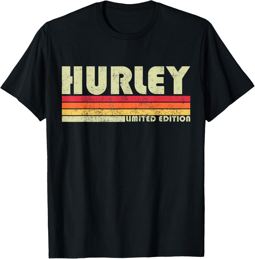 Retro Hurley Home State Cool 70s 80s Style Sunset T-Shirt, Large