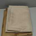 Fitable Faux Linen Tablecloths Rectangle 60 x 120 Inch - 2 Pack Neutral Table Clothes for 8 Foot Tables, Nature Faux Burlap Kitchen Table Covers for Dining, Party, Farmhouse, Banquet, Buffet
