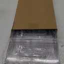 LARGER Compartment - Stackable Water Bottle Organizer Holder - for Stanley & Others' Large Tumbler - Clear Rack, Cup Bottle Holder for Cabinet Home Countertop Fridge Pantry Shelf, 3 Tier Hold 9