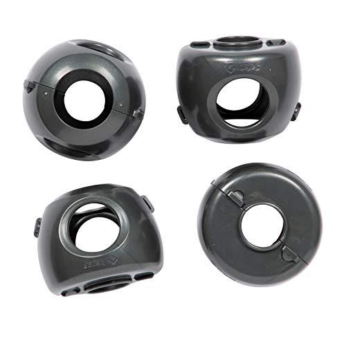 Safety 1st Parent Grip Door Knob Covers, Grey/Charcoal, 4 Count (Pack of 2)