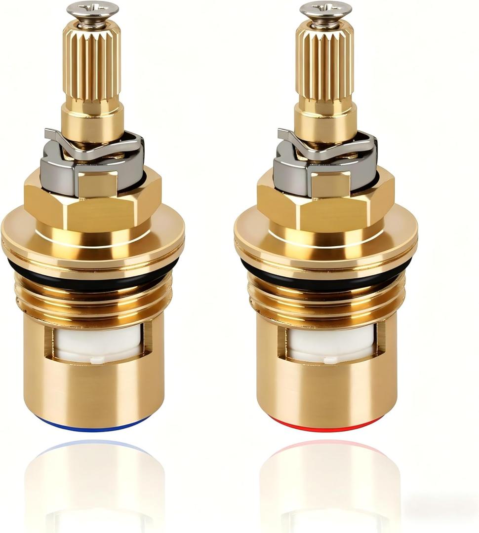 Faucet Cartridges Replacement Set for Kohler K-GP77006-RP & K-GP77005-RP,Hot and Cold Faucet Ceramic Valve Cartridges -2 Packs