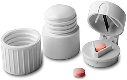 Rehabilitation Advantage 4-in-1 Pill Cutter, Crusher, Storage Container, and Water Cup