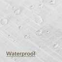 Linen Textured Rectangle Tablecloth, Slubby Lightweight Table Cloth 60 x 120 Inch, Water Resistant Stain Resistant Farmhouse Burlap Table Cover for Kitchen Dining Room