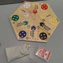 16” Wooden Wahoo Board Game, Original Marble Game Set for 4 or 6 Players