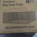 Kurapika 10x10x6 FT Large Outdoor Dog Cage, Heavy-Duty Kennel Enclosure with Weatherproof UV-Resistant Cover, Rust-Proof Galvanizing Steel Barrier Fence with Dual Safety Lock for Yard, Garden & Patio