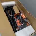 Drywall Sander Tool, KUPERIA 8.5 Amp Popcorn Ceiling Removal Tool with 7 Variable Speed 800-1800RPM,Electric Drywall Sander with Extendable Handle,LED Light,6 Basic Sand Paper& 6 Grid Sandpaper,Orange