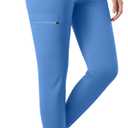 Women's Medical Scrub Pants, Soft Jogger Pant Sky Blue