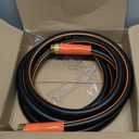 Giraffe Tools Garden Hose 12ft x 3/4", Heavy Duty Water Hose, Flexible, Hybrid Lightweight Hose with Swivel Handle, Male to Female Fittings, Burst 600 PSI