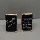 2 Pack Mini Chalkboard Easel Signs for Tabletop Decorations, Restaurant Food Display, Message Boards, Small Business, Wedding, Catering Events, Coffee Shop (4.5x7.5 in)