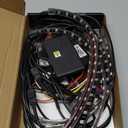 8PCS Motorcycle RGB LED Light Kits with APP/RF Remote, Multicolor Underglow Lights with Brake Turn Signal, 12V Waterproof Dual Zone Strip for Sport Bike, Cruiser, Street & Dirt Motorcycle