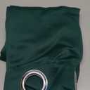 ChrisDowa Small Window Curtains 40 inches Long for Bedroom - Grommet Short Thermal Insulated Room Darkening Curtains for Kitchen (2 Panels, Forest Green, 29 x 40 Inch)