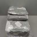 Japanese Floor Mattress, Futon Mattress with Portable Storage Bag and Washable Cover, Roll Up Thick Tatami Mat Suitable for Camping, Guest Room, Grey Cotton, Queen