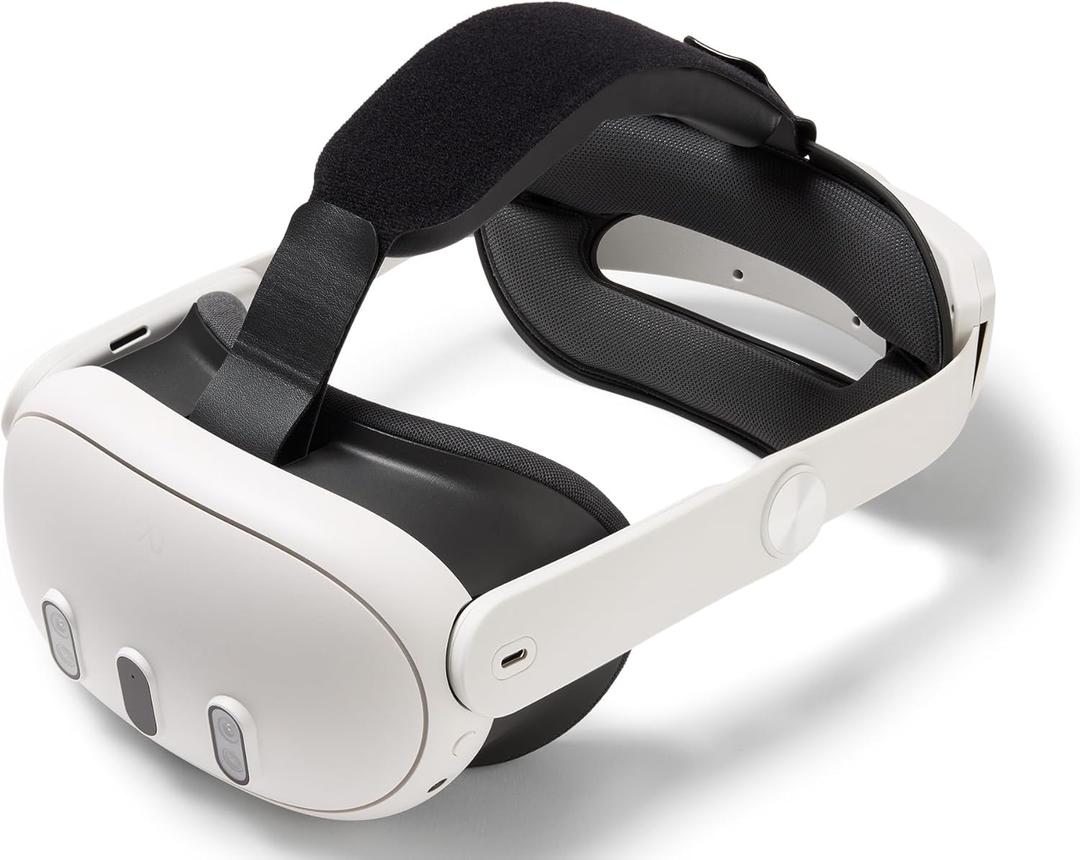 PowerA Comfort Head Strap For Meta Quest 3 / 3S, Officially Licensed, Adjustable Head Strap, Secure And Comfortable, Flip-Up Design, Easy To Install, Headphone Compatible