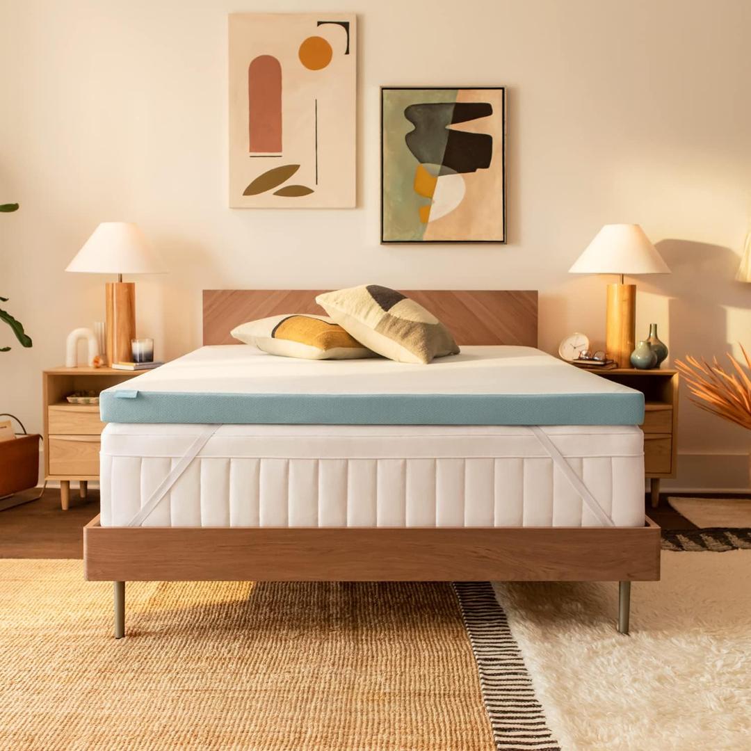Tempur-Pedic TEMPUR-Adapt + Cooling 3-Inch Twin Mattress Topper Medium Luxury Premium Foam, Washable Cover, Medium Cooling Topper, white