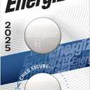 Energizer 2025 Batteries (2 Pack), 3V Lithium Coin Batteries With 3-in-1 Child Shield