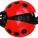 Leheybia 1 Pcs Ladybug Bicycle Bell Classic Bicycle Bell Thumb Bell for Bike for Road Mountain Bike Handlebars Adults Kids (red)