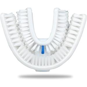 V-White U-Shaped Replacement Head for Ultrasonic Toothbrush, 75% Faster, Effective Whole Mouth Deep Clean & Massage, Compatible with All Kind of U Shaped ultrasonic Tooth Brushes - Adult (1-Pack)