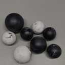 Creative Scents Black & White Small Set of 8 Marble Look Decorative Balls for Bowls  Decorative Orbs Spheres for Coffee Table Centerpiece, Dining Table, Living Room - Modern Bowl Fillers for Home