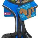 PetSafe EasySport Harness - Durable Padded Fabric, Adjustable Elastic Neckline, Rear-Leash Attachment & Nighttime Reflective Visibility - No Choke or Gag Secure Fit - Extra-Small - Blue